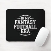 In My Fantasy Football Era Retro Groovy Who Love F Mousepad (Mit Mouse)