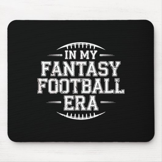 In My Fantasy Football Era Retro Groovy Who Love F Mousepad (Vorne)
