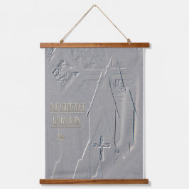 In My Father’s House John14:2 cross church Bible Wandteppich Mit Holzrahmen