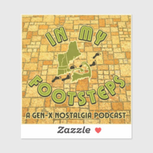 In My Footsteps Podcast Aufkleber Alt. #1
