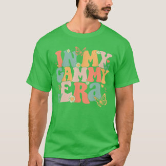in My Gammy Era Baby Announcement for Grandma Moth T-Shirt