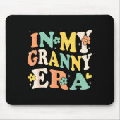 In My Granny Era Funny Sarcastic Groovy Retro Moth Mousepad (Vorne)