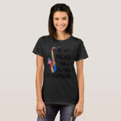 In My Head I'm Playing My Tie Dye Saxophone Saxo T-Shirt (Vorne ganz)