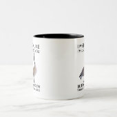 In My Head I'm Thinking About Canada Geese Funny Zweifarbige Tasse (Mittel)