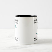 In My Head I'm Thinking About Eels  Zweifarbige Tasse (Mittel)