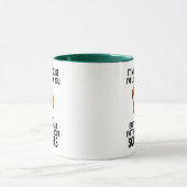 In My Head I'm Thinking About Squirrels Humor Tasse (Zentrum)