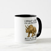 In My Head I'm Thinking Triceratops Tasse (VorderseiteRechts)