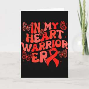 In My Heart Warrior Era Herzkrankheit Bewusstsein Karte