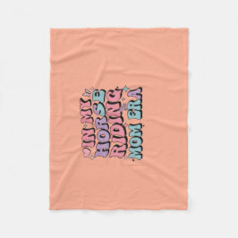 In My Horse Riding Mom Era: Mama T Shirt Mom Life Fleecedecke