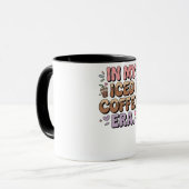 In My Iced Coffee Era Sweatshirt Funny Coffee Love Tasse (Vorderseite Links)