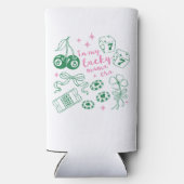 In My Lucky Mama Era Lucky Charm St Patricks Day Selters Dosenkühler (Rückseite)