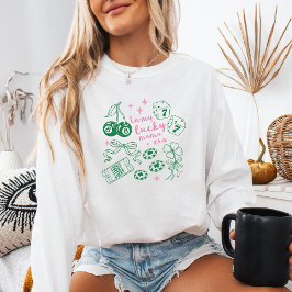 In My Lucky Mama Era Pink St Patricks Day Trendy Sweatshirt