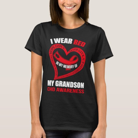 In my memory of my grandson CHD AWARENESS T-Shirt (Vorderseite)