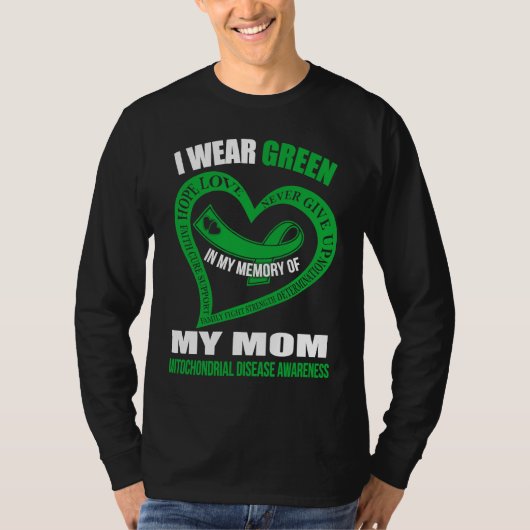 In my memory of my mom MITOCHONDRIAL DISEASE AWARE T-Shirt (Vorderseite)