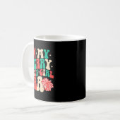 In My Merry Cheer Girl Era Groovy Christmas Cheerl Kaffeetasse (Vorderseite Links)