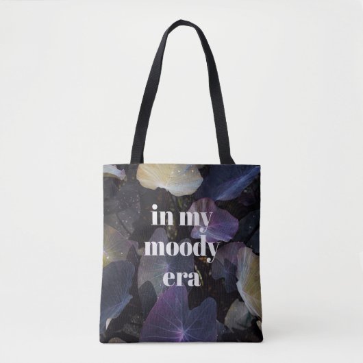 In My Moody Era Dark Botanicals, customizable  Tasche (Vorderseite)