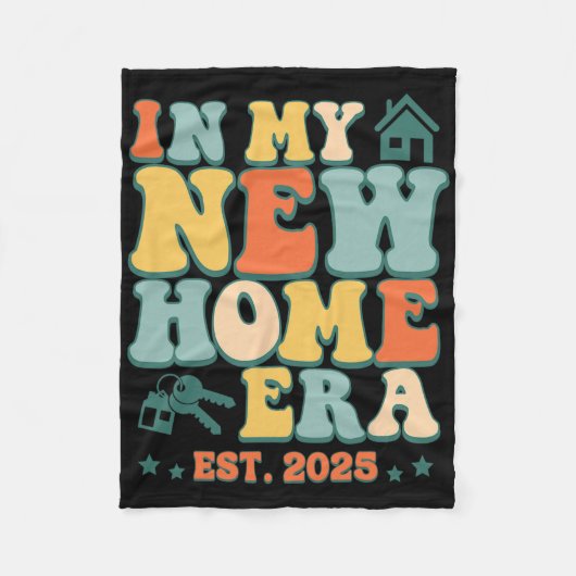 In My New Home Era, Funny New Homeowner Est. 2025 Fleecedecke (Vorderseite)