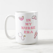 In My Nurse Era Pink Cute Retro Coffee Mug Kaffeetasse (Links)