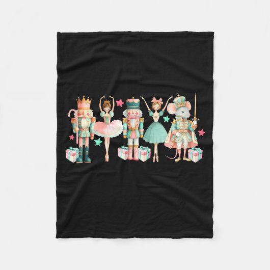 In My Nutcracker Era Ballet Nk Christmas Vibes Wom Fleecedecke (Vorderseite)