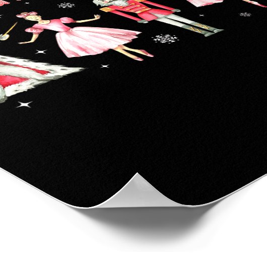 In My Nutcracker Era Christmas Xmas Holiday Pajama Poster (Ecke)