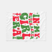 In My Nutcracker Girl Era Groovy Christmas Nutcrac Fleecedecke (Vorderseite (Horizontal))