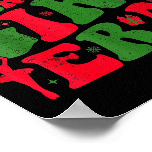 In My Nutcracker Girl Era Groovy Christmas Nutcrac Poster (Ecke)