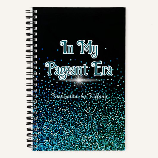 In My Pageant Era | Custom Journal Green Glitter Notizblock (Vorderseite)