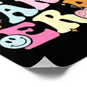 In My Para Era Groovy Paraprofessional Gifts Teach Poster (Ecke)