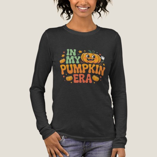 In My Pumpkin Era - Kawaii Halloween Pumpkin Tri-Blend Shirt (Vorderseite)