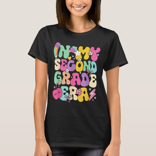 In My Second Grade Era Teachers Women Back To Scho T-Shirt (Vorderseite)