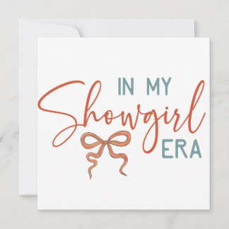 In My Showgirl ERA Coquette Bow Einladung