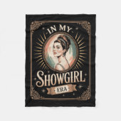 In My Showgirl Era Retro Glamorous Confidence Wome Fleecedecke (Vorderseite)