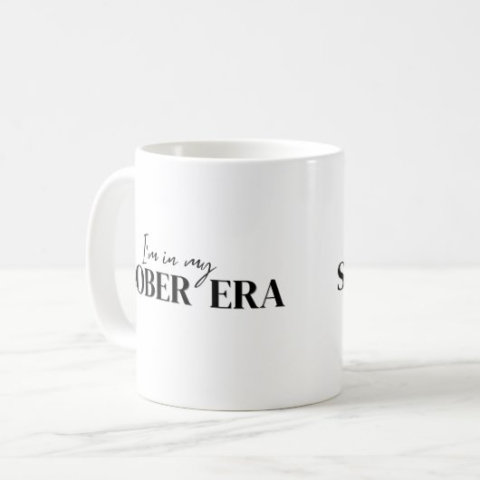 In My Sober Era Kaffeetasse (Vorderseite Links)