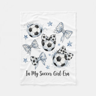 In My Soccer Girl Era Trendy Aesthetic Soccer Play Fleecedecke