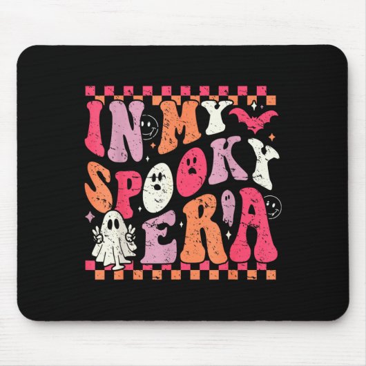In My Soky Era Groovy Hipe Halloween Ghost Mousepad (Vorne)