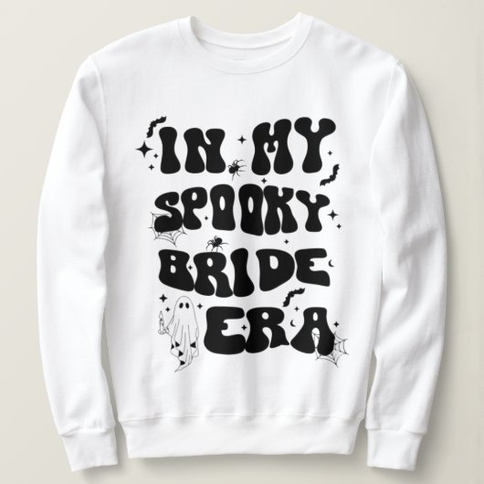 In My Spooky Bride Era, Halloween Bride, Retro Sweatshirt (Design vorne)