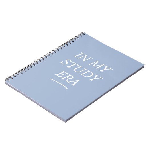 In My Study Era Blue Spiral Notebook Notizblock (Linke Seite)