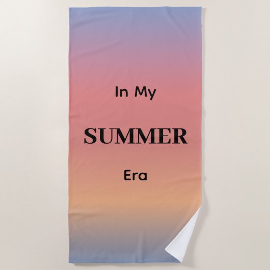 In My Summer Era Gradient Sunrise Color Strandtuch (Vorderseite)