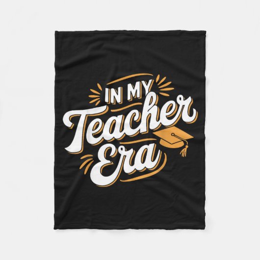In My Teacher Era Insrational Quote Gift Tee  Fleecedecke (Vorderseite)