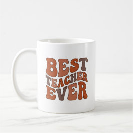 In My Teacher Era – Retro Wavy Personalized Kaffeetasse