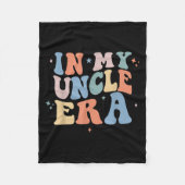 In My Uncle Era Retro Groovy Father's Day Fleecedecke (Vorderseite)