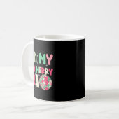 In My Very Merry Era - Cute Groovy Xmas  Kaffeetasse (Vorderseite Links)