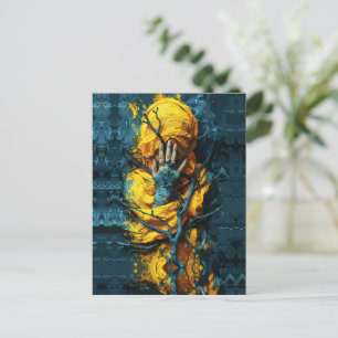 In mysteriöses Dunkel gehüllt: Schleier des Schwei Postkarte