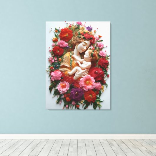 In Nelken ummantelt, Geboren von Gnade Leinwanddruck (Insitu (Holzboden))