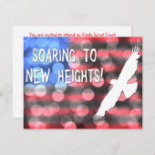 in neue Höhen aufsteigen Einladung (Vorne/Hinten)