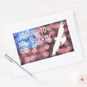 in neue Höhen aufsteigen Rechteckiger Aufkleber (Umschlag)