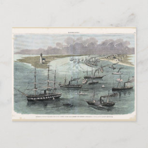 In New Orleans, Commodore Farragut's Ships Postkarte