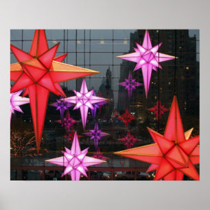 In New York City. Christmas decoration inside Poster