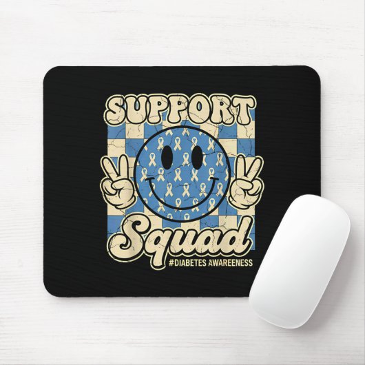 In November We Wear Blue Diabetes Awareness Suprt  Mousepad (Mit Mouse)