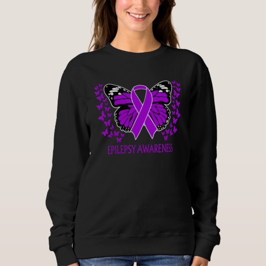 In November We Wear Purple For Epilepsy Awareness  Sweatshirt (Vorderseite)